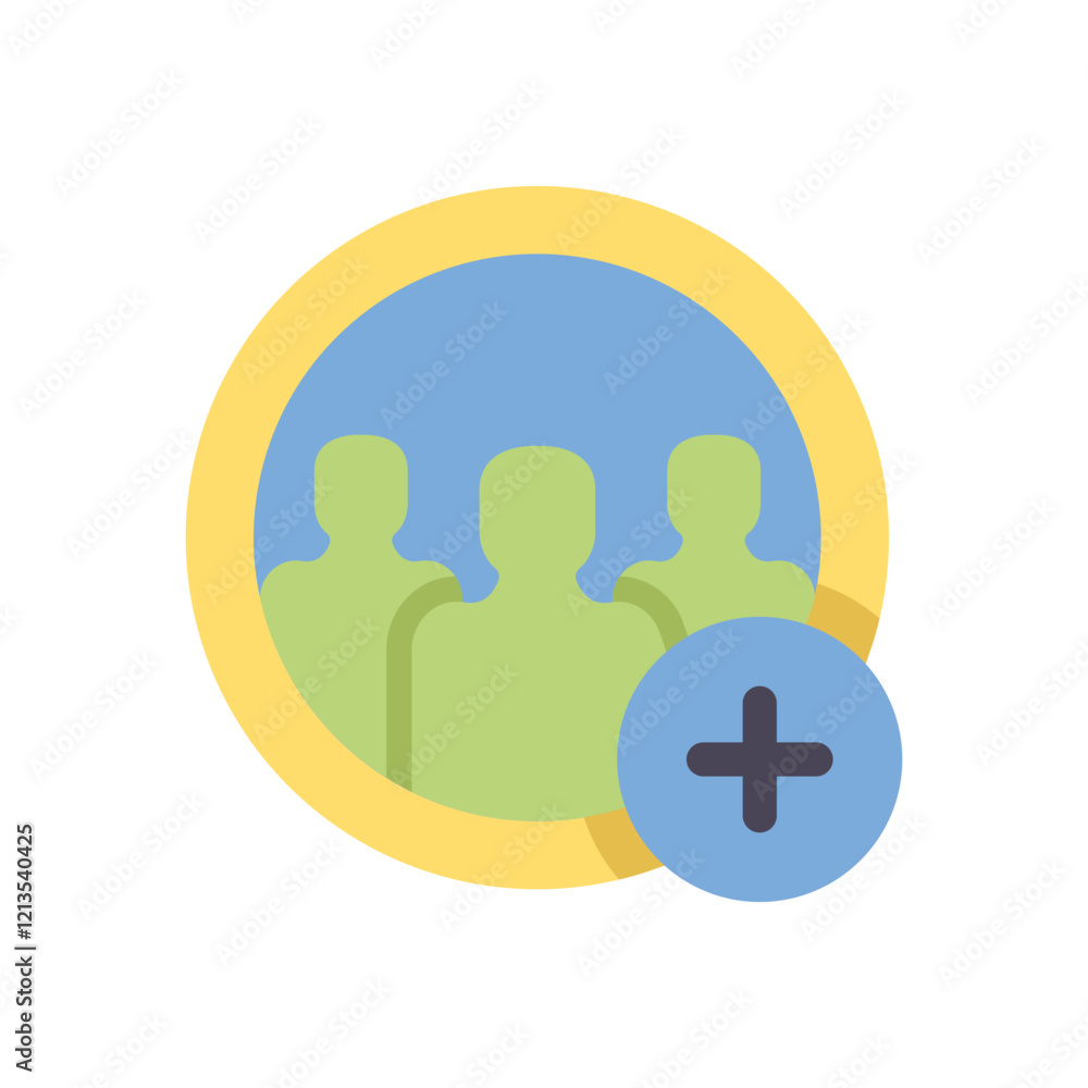 add group flat style add group flat style