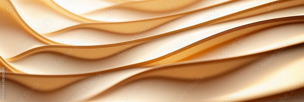Obraz premium Abstract Golden Waves Background