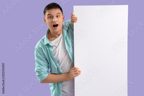 Surprised young man with bl...