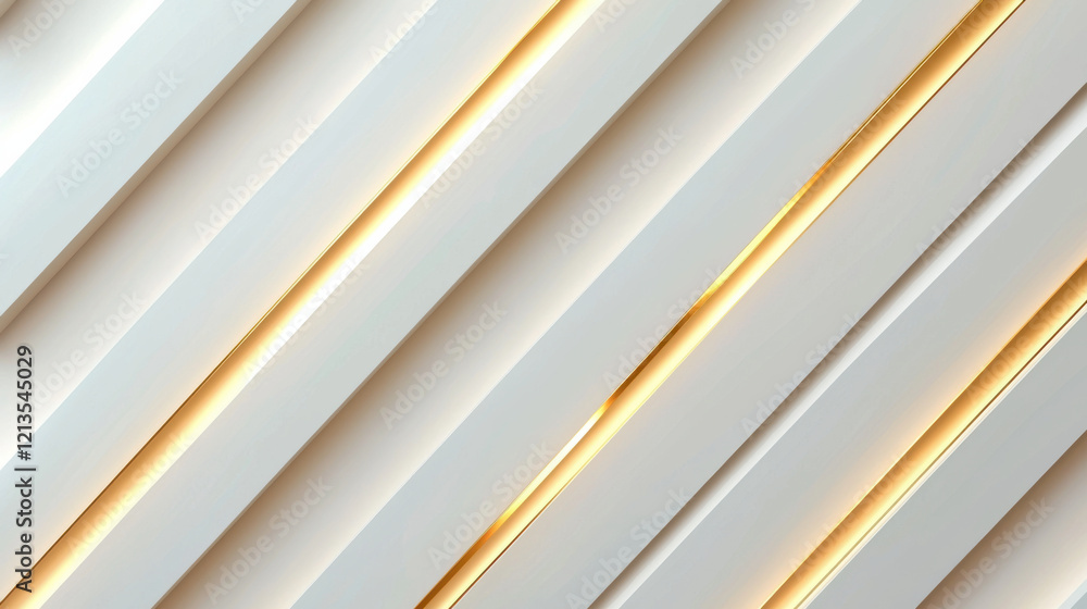 Obraz premium Modern geometric pattern with diagonal lines and warm lighting