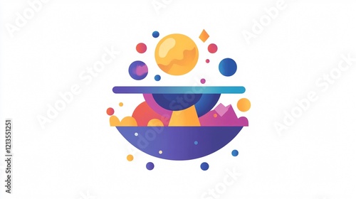 Flat Style Balance Vote Icon for Vector Illustration Design