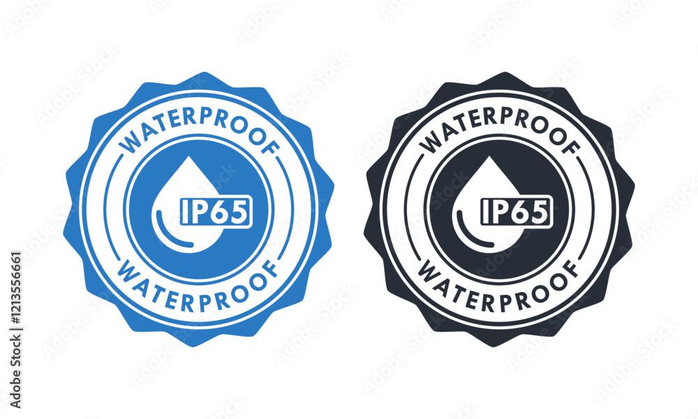 Obraz premium Waterproof ip65 design logo template illustration