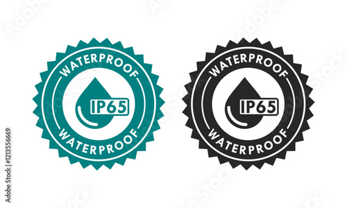Waterproof ip65 design logo template illustration