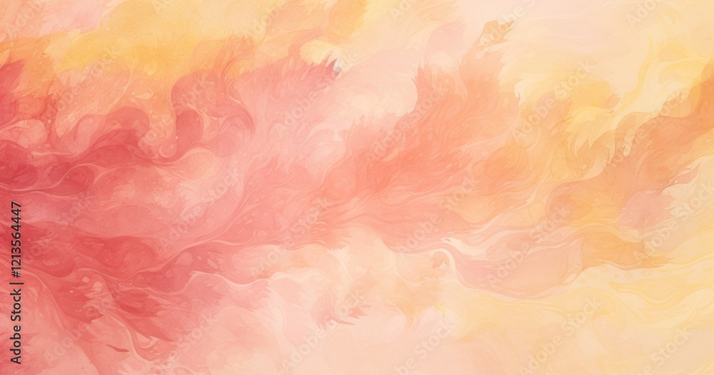 A vibrant abstract composition featuring flowing colors in shades of pink and orange. A vibrant abstract composition featuring flowing colors in shades of pink and orange.