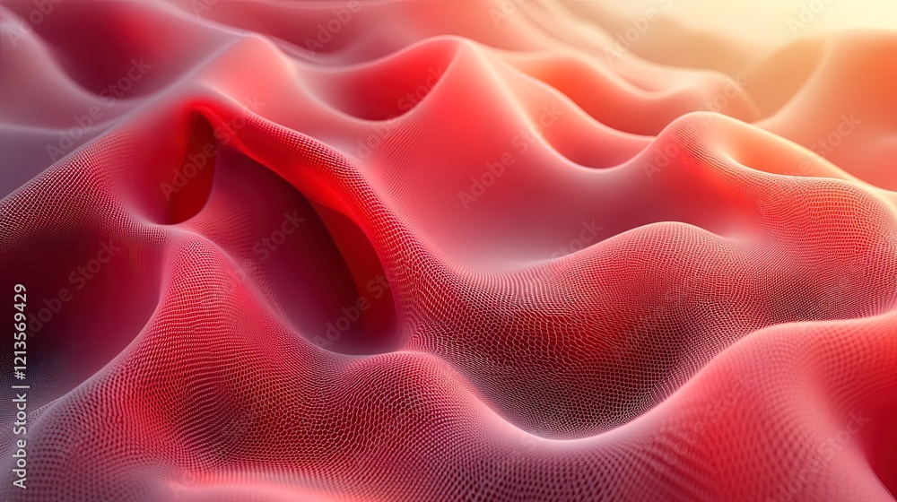 Fototapeta premium Red abstract curve background 