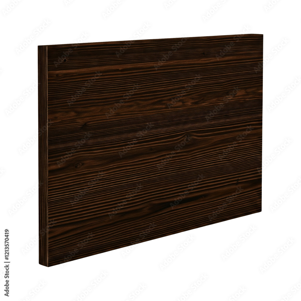 Naklejka premium wooden board isolated on transparent background