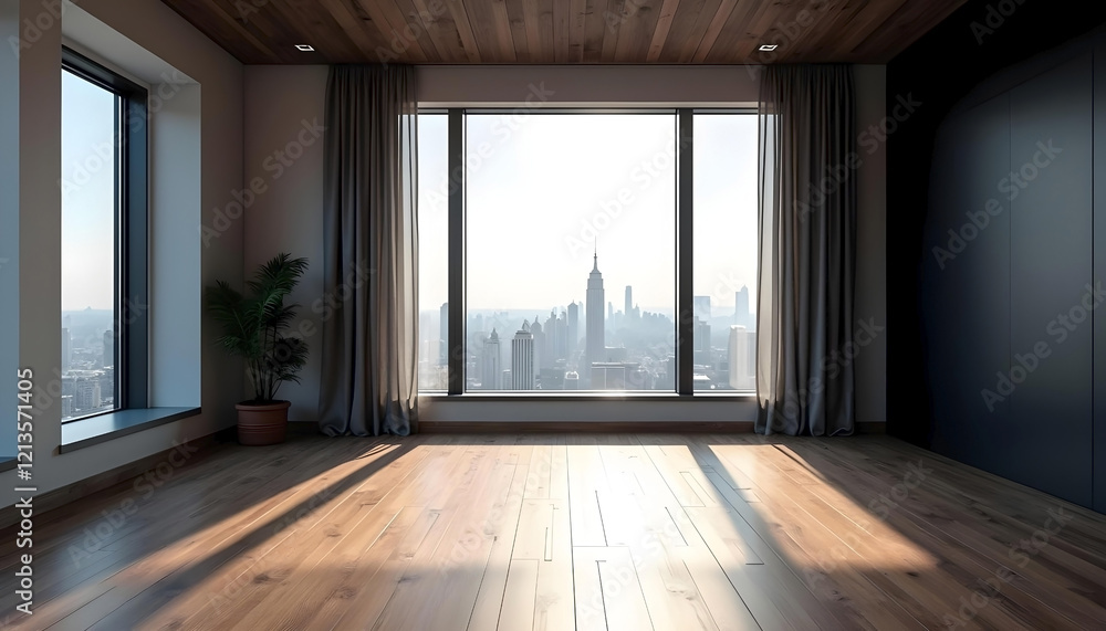 Fototapeta premium empty room with window