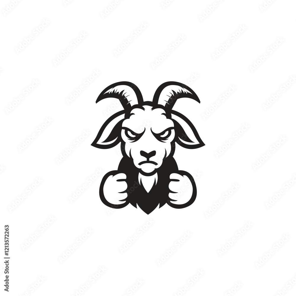 Goat mascot template Goat mascot template