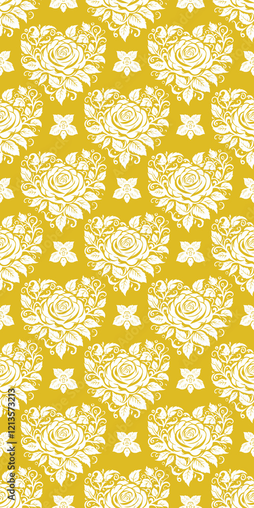 Seamless pattern with rose luxury Seamless pattern with rose luxury