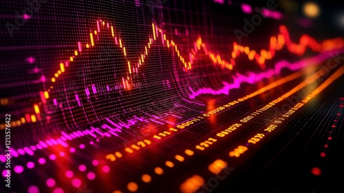 Wallpaper Mural Isometric data chart in 3D, digitally generated with clean and colorful design representing business growth, statistical insights, and market performance for professional use. Torontodigital.ca