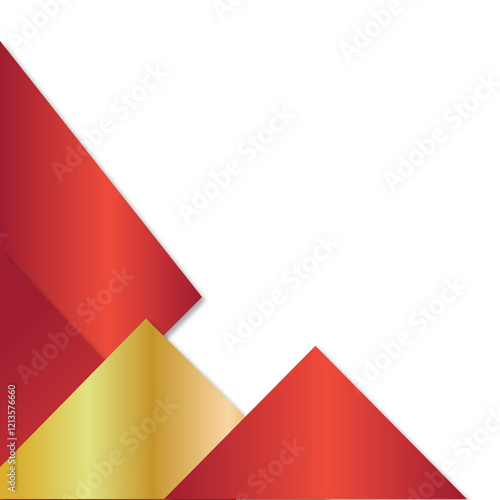 Free Download red and gold corner element design transparent background - GFXLoad
