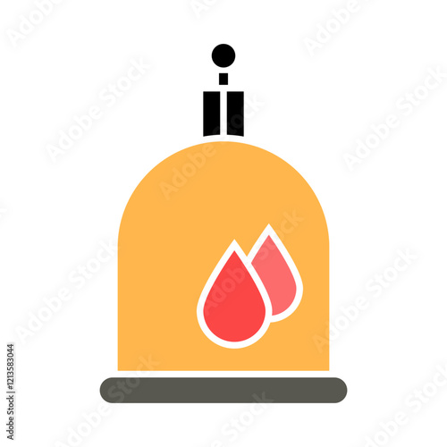 blood cupping ,Vacuum bloodletting icon vector design templates