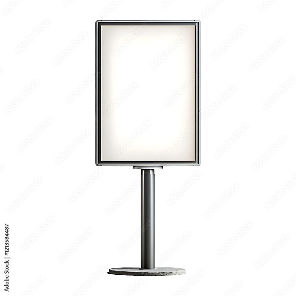 Publicity Board isolated on transparent background Publicity Board isolated on transparent background