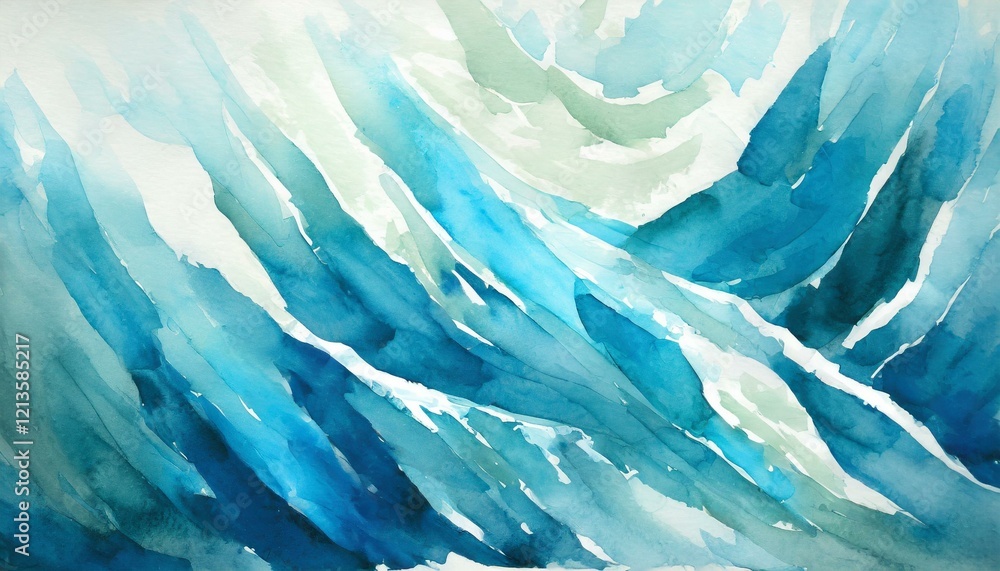 custom made wallpaper toronto digital寒い冬をイメージした抽象的な背景イラスト（水彩画風）