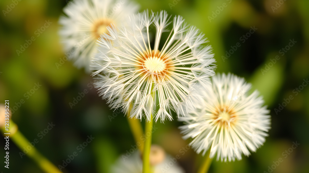 Beautiful dandelions field background Stock Images Beautiful dandelions field background Stock Images