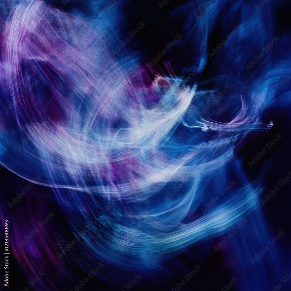 Abstract background with smoke, fractal design, flowing waves, and vibrant colors including blue, black, purple, and energy lines creating a futuristic digital texture Abstract background with smoke, fractal design, flowing waves, and vibrant colors including blue, black, purple, and energy lines creating a futuristic digital texture