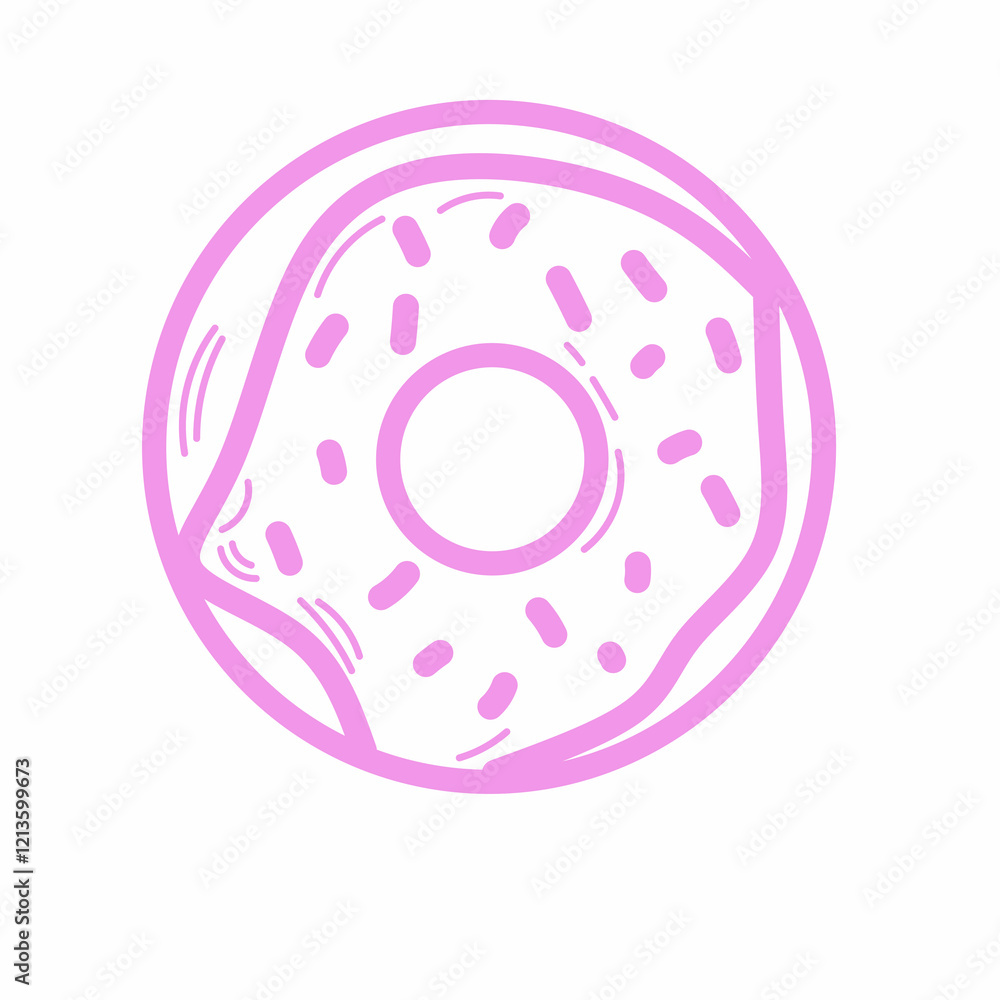 illustration of a donut