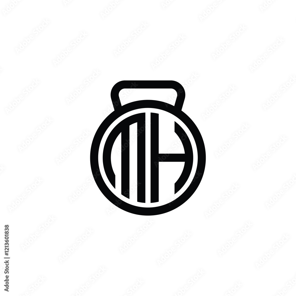 MH monogram logo design letter text name symbol monochrome logotype alphabet character simple logo MH monogram logo design letter text name symbol monochrome logotype alphabet character simple logo