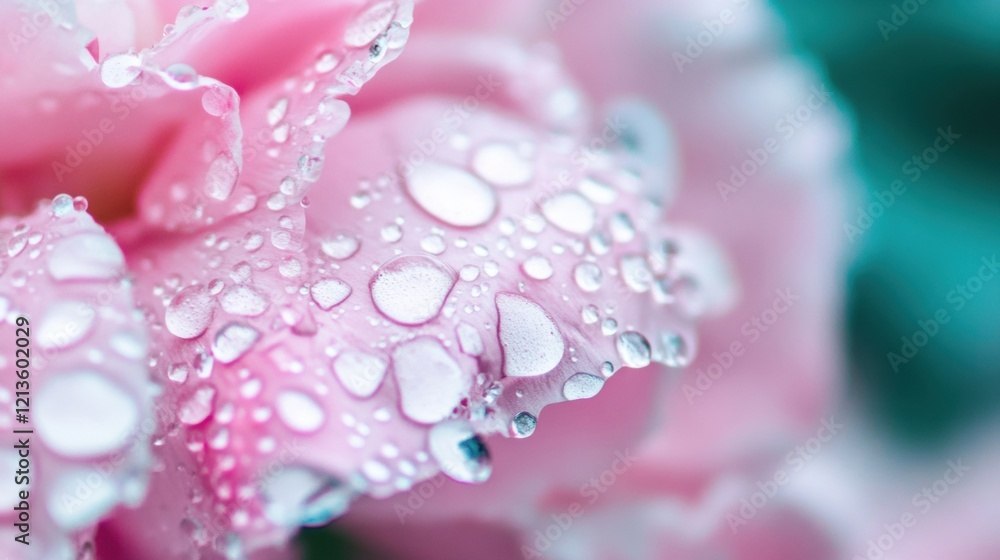 Delicate pink peonies display vivid petals covered in shimmering dew drops, creating a fresh and vibrant look in the early morning light Delicate pink peonies display vivid petals covered in shimmering dew drops, creating a fresh and vibrant look in the early morning light