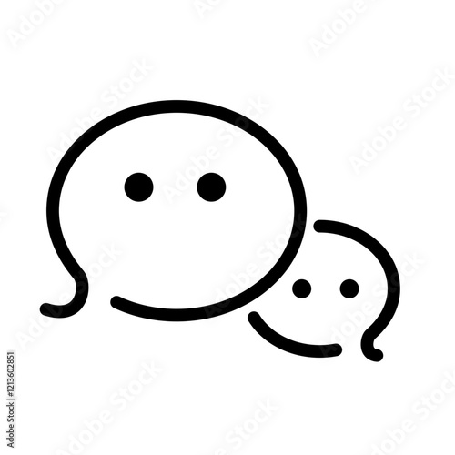 Little sigh outline  icon pack