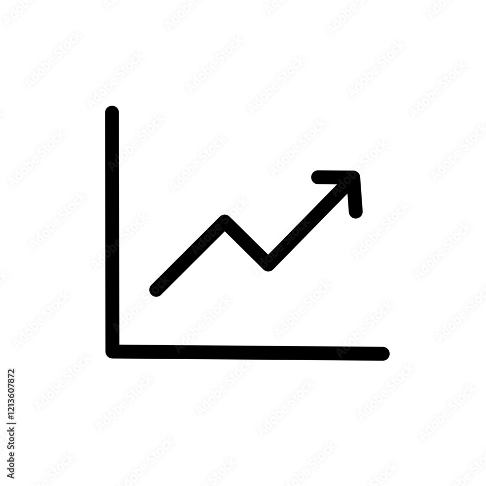 Growing graph icon. Chart icon. diagram icon Growing graph icon. Chart icon. diagram icon
