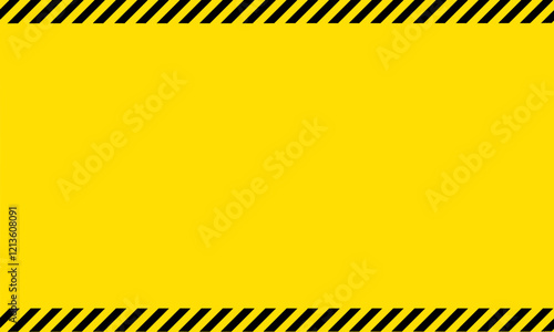 Yellow and black hazard stripes. Hazard background. Industry warning wallpaper 