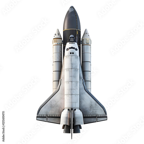 Fototapeta Naklejka Na Ścianę i Meble -  Space Shuttle isolated on transparent background