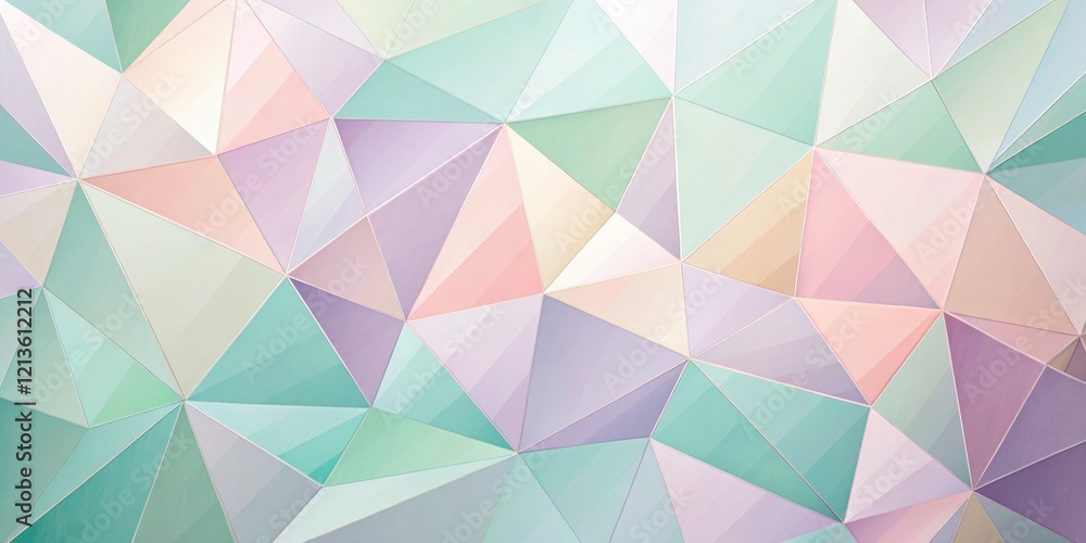 Abstract digital art: pastel polygons create a soft, modern geometric design. Abstract digital art: pastel polygons create a soft, modern geometric design.