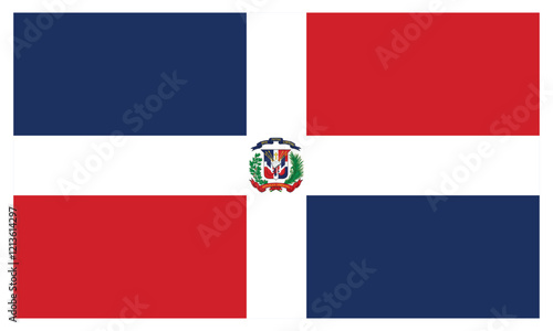 Free Download Dominican Republic flag. Dominican Republic national flag. Vector - GFXLoad