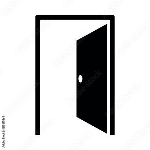 door sign symbol vector icon