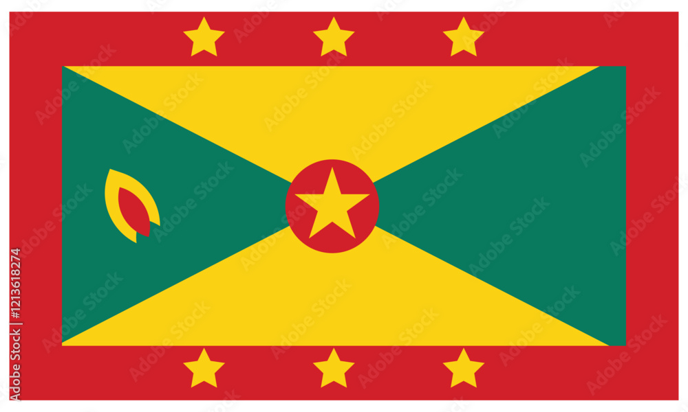 Grenada flag.Grenada national flag. Vector Grenada flag.Grenada national flag. Vector