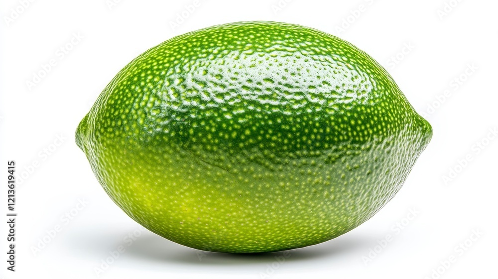 Vibrant Green Lime Close-Up Studio Photography. A Detailed Image of a Fresh, Juicy Lime Isolated on White Background, Perfect for Vibrant Green Lime Close-Up Studio Photography. A Detailed Image of a Fresh, Juicy Lime Isolated on White Background, Perfect for