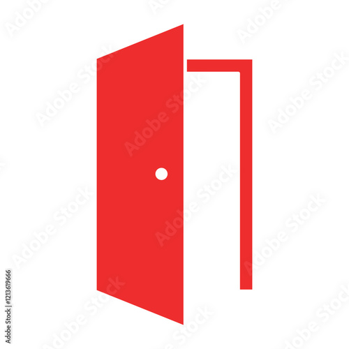 door sign symbol vector icon