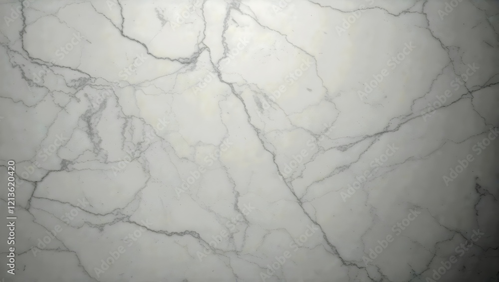 Obraz premium Serene White Marble with Organic Grey Veins and Soft Sheen