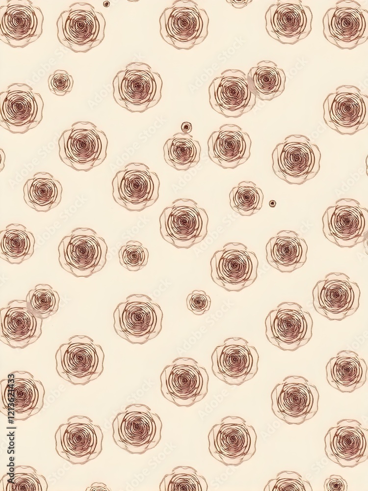 A soft beige background with a repeating pattern of simple, line-art roses in muted gold, creating an elegant, minimalist design
A soft beige background with a repeating pattern of simple, line-art roses in muted gold, creating an elegant, minimalist design