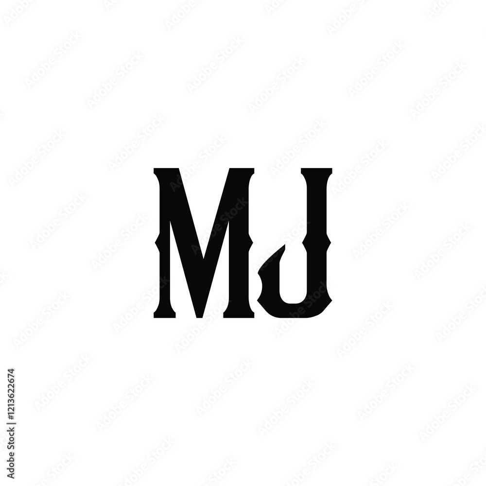 MJ monogram logo design letter text name symbol monochrome logotype alphabet character simple logo MJ monogram logo design letter text name symbol monochrome logotype alphabet character simple logo