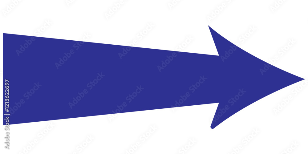 Obraz premium large forward or right pointing solid long arrow icon sketched as vector symbol 