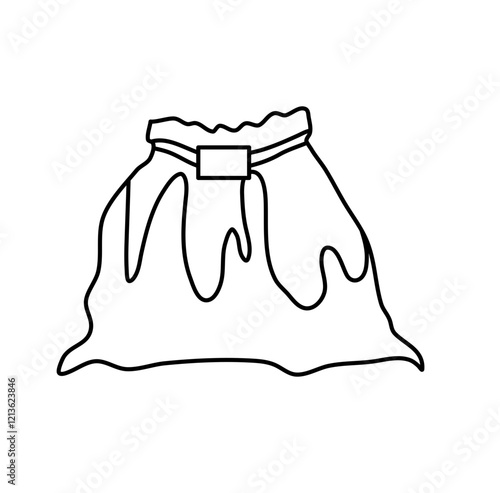 drawstring bags vector