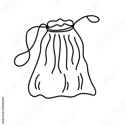 drawstring bags vector