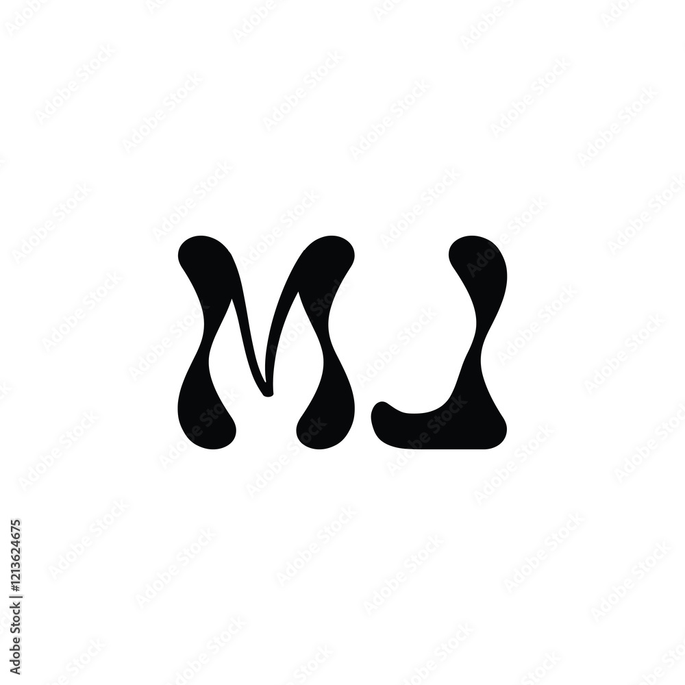 MJ monogram logo design letter text name symbol monochrome logotype alphabet character simple logo MJ monogram logo design letter text name symbol monochrome logotype alphabet character simple logo