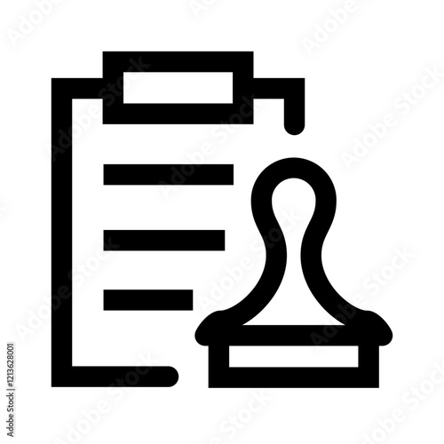 Lucq backstage black outline icon pack