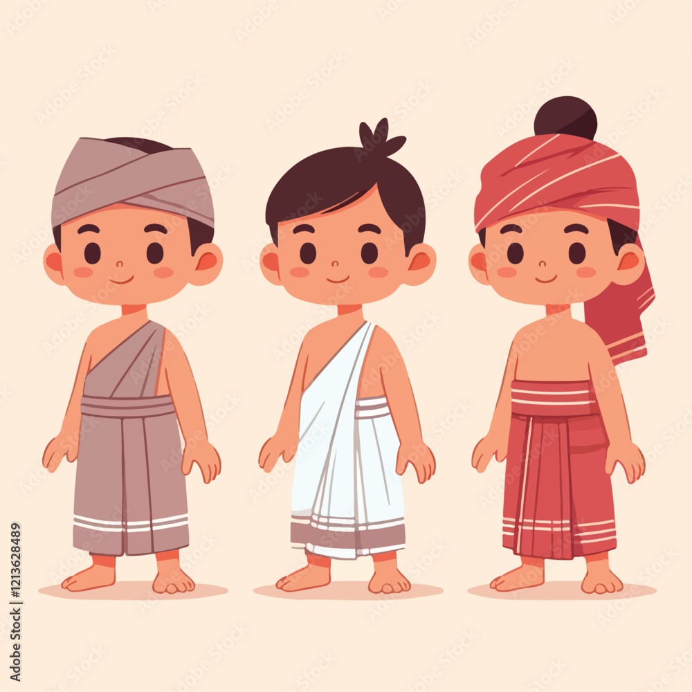 vector image of a small child wearing traditional traditional clothes vector image of a small child wearing traditional traditional clothes