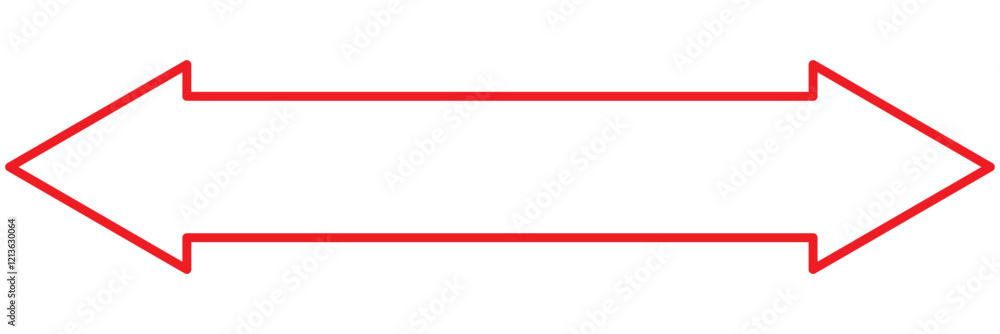 Double arrow icon, two side simple icon vector. Double arrow icon, two side simple icon vector.