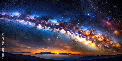 Celestial artistry: stunning galaxy images reveal the Milky Way's starry splendor.