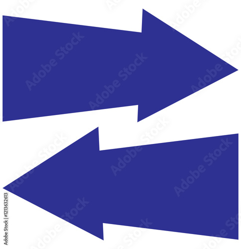bold arrow icon vector isolated on white background 
