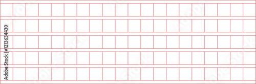 Squared Manuscript Paper, Korea manuscript, Japanese Manuscript, 원고지, 빨간 원고지, 감성, 템플릿, 벡터