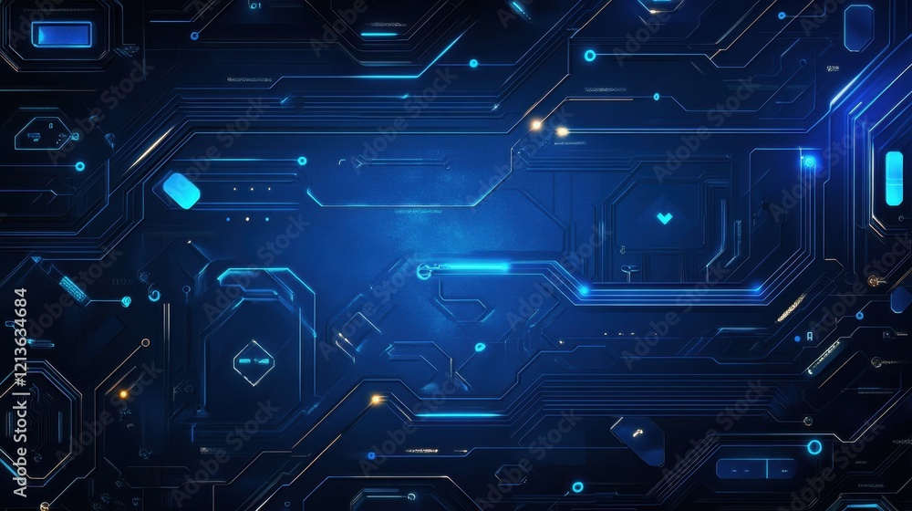 abstract technology background features a vibrant blue backdrop adorned with intricate wires and connections, creating a visually captivating representation of complex. abstract technology background features a vibrant blue backdrop adorned with intricate wires and connections, creating a visually captivating representation of complex.
