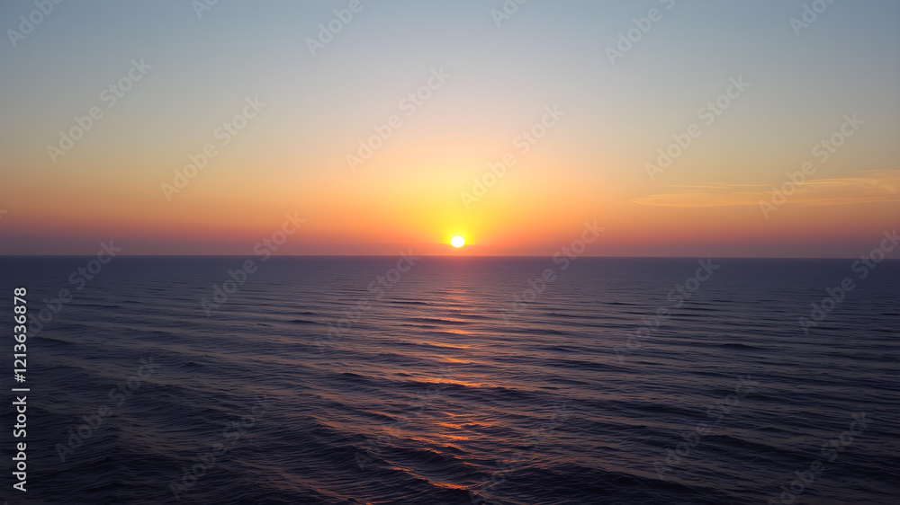 Obraz premium A beautiful great sunset over the sea