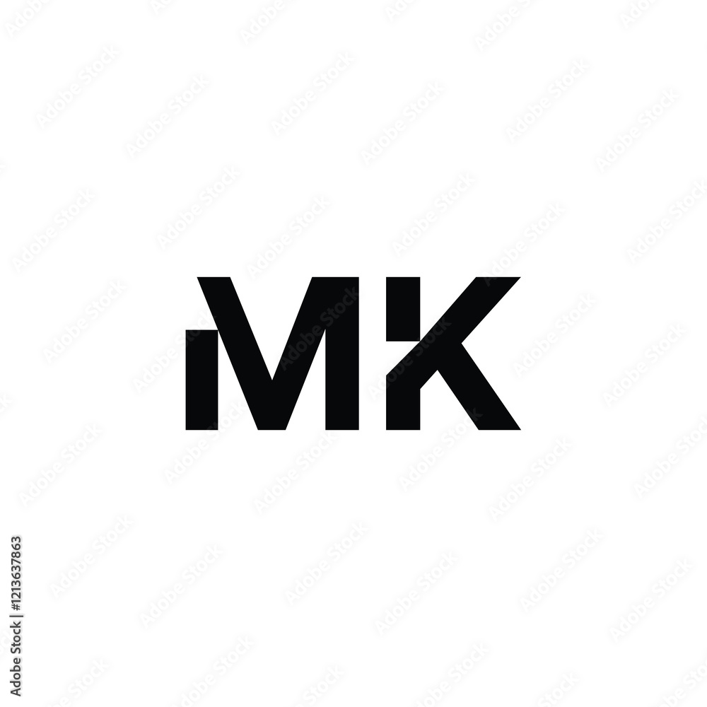 MK monogram logo design letter text name symbol monochrome logotype alphabet character simple logo MK monogram logo design letter text name symbol monochrome logotype alphabet character simple logo