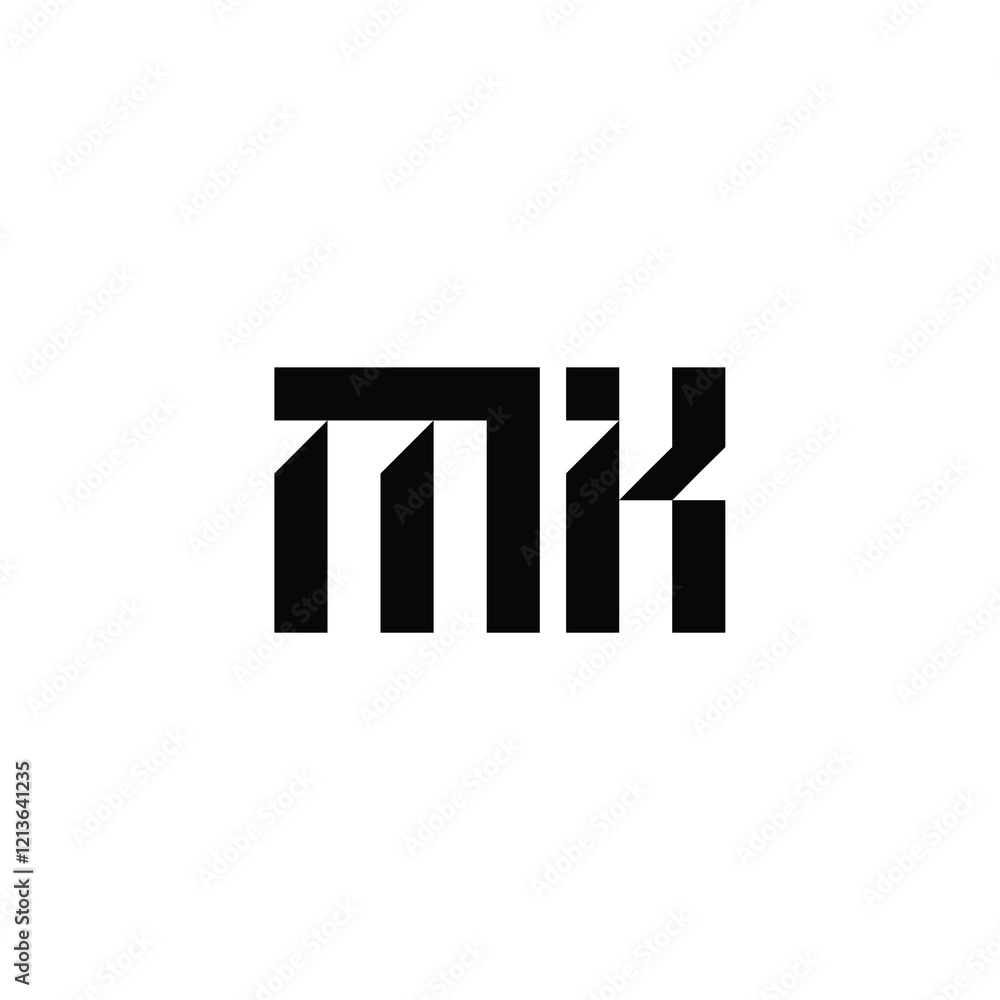 MK monogram logo design letter text name symbol monochrome logotype alphabet character simple logo MK monogram logo design letter text name symbol monochrome logotype alphabet character simple logo